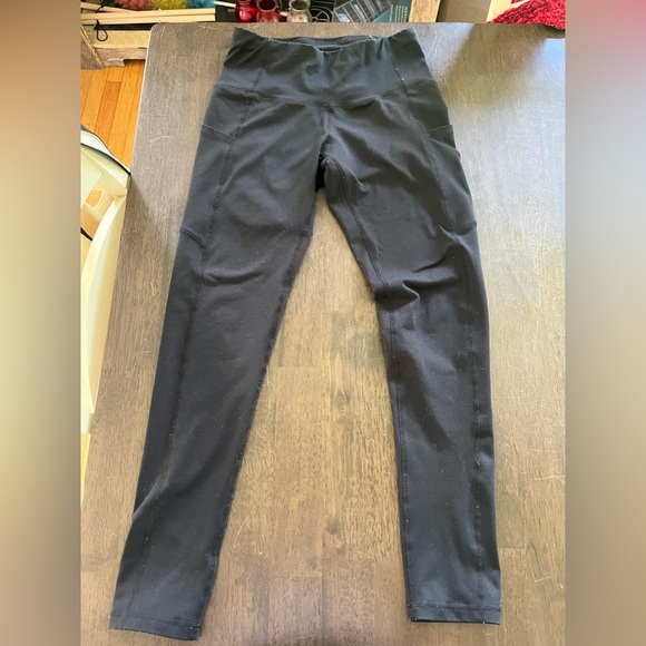 Black leggings, stretchy, long, size M. - Picture 2 of 3